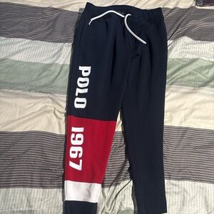 Polo by Ralph Lauren Kids Navy and Red Sweatpants